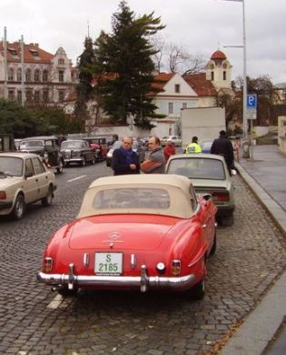 Z Mikulášské jízdy VETERAN CAR  ŠTANGL  Prahou.