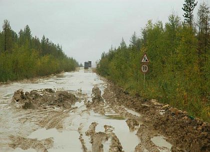 Přišlo po síti: Ruská státní 'dálnice'  z Moskvy do Jakutska na Sibiři.