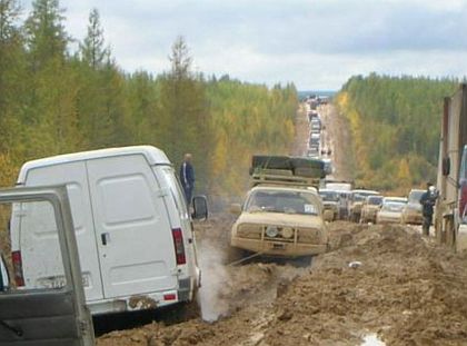 Přišlo po síti: Ruská státní 'dálnice'  z Moskvy do Jakutska na Sibiři.