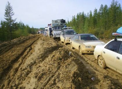 Přišlo po síti: Ruská státní 'dálnice'  z Moskvy do Jakutska na Sibiři.