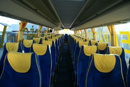 Redakce BUSportálu se byla projet patnáctimetrovým třínápravovým autokarem