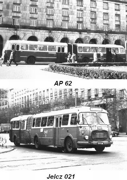 Polské kloubové autobusy postavené na bázi RTO.