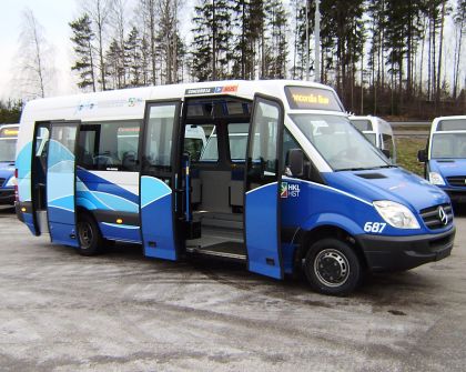 10 minibusů  MidCity od  VDL Bus Finland pro dopravce Concordia Bus a Helsinky.