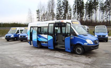 10 minibusů  MidCity od  VDL Bus Finland pro dopravce Concordia Bus a Helsinky.