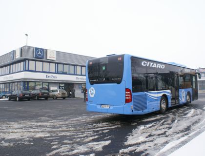 Připravujeme: Mercedes-Benz Citaro K se zastavil v Praze.