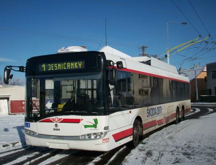 Další trolejbusy s elektrovýzbrojí Škoda a karosérií Solaris -  pro Jihlavu.