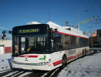 Další trolejbusy s elektrovýzbrojí Škoda a karosérií Solaris - pro Jihlavu.