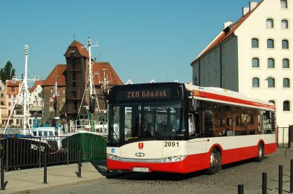 45 nízkopodlažních autobusů Solaris pro ZKM Gdaňsk.