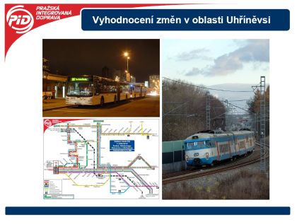 ROPID: Vyhodnocení změn příměstských autobusů v oblasti Uhříněvsi.