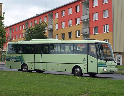 Záběry  autobusů z Ústeckého kraje, kde zajišťují Autobusy Karlovy Vary