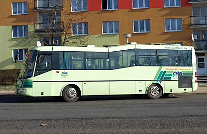 Záběry  autobusů z Ústeckého kraje, kde zajišťují Autobusy Karlovy Vary