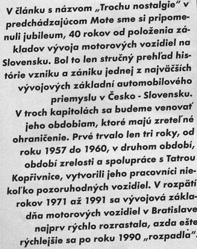 A ještě jednou ze sbírky Milana Horky: 'Cestné laboratórium' dnes