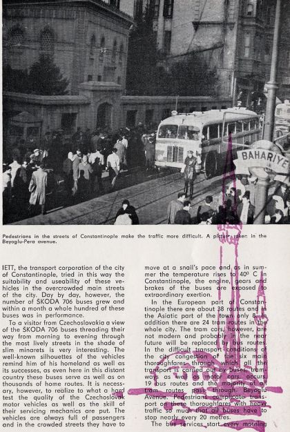 CZECHOSLOVAK Motor Review 1957: Autobusy Škoda 706 RO v Turecku