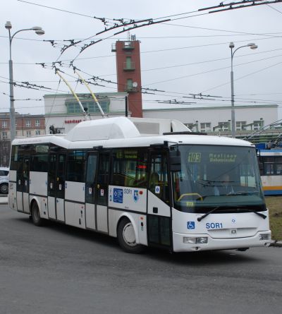 SOR TN 12 A  vyjel   s cestujícími