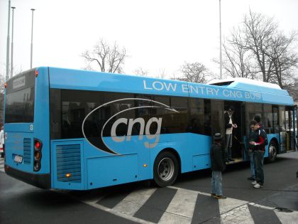 HC OLYMP jede na hokej z Prahy do Písku CNG autobusem TEDOM.