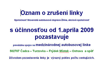 BUSportál SK: Prerušnie prevádzky medzinárodnej autobusovej linky