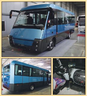 AVIA ASHOK LEYLAND a  KARS představí nový midibus se zajímavým konceptem.