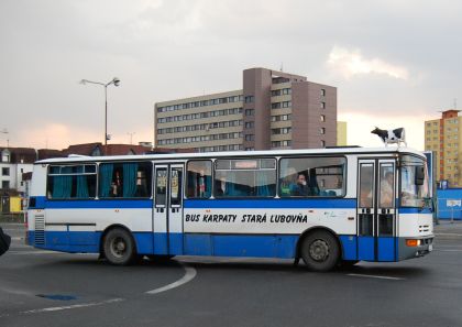 Velikonoce jako malované: Dopravní pohlednice ze Slovenska - autobusy v Popradu.