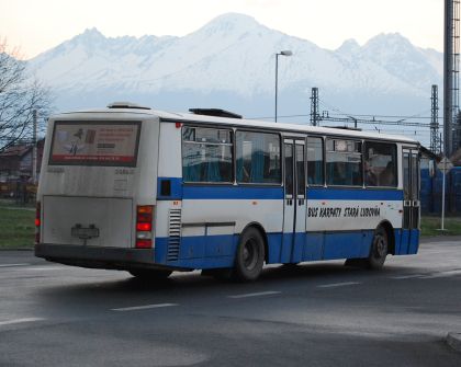 Velikonoce jako malované: Dopravní pohlednice ze Slovenska - autobusy v Popradu.