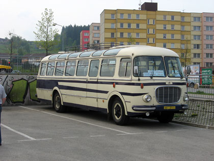 Z prvomájové historické jízdy na tradiční lince  do Týna nad Vltavou a zpět