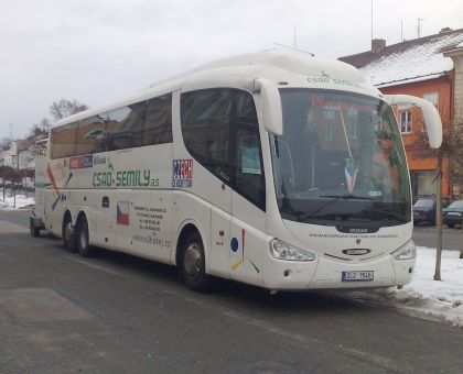 Dva autokary ČSAD Semily zajišťovaly dopravu na hokejovém MS ve Švýcarsku.