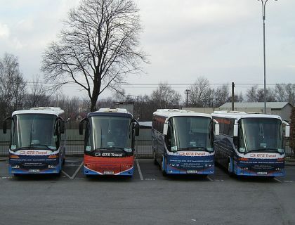 Záběry autokarů Bova Futura, které jezdí na  na trase Liberec - Praha.