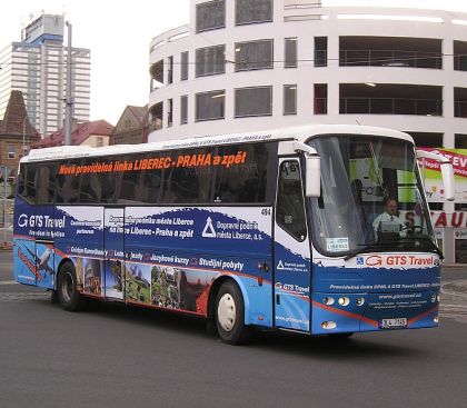 Záběry autokarů Bova Futura, které jezdí na  na trase Liberec - Praha.