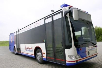 Mercedes-Benz Citaro - pojízdná klinika  V Dubaji.