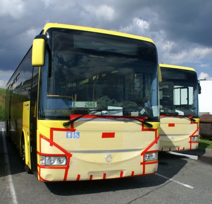 Z Vysokého Mýta do Francie  - 2 školní autobusy Irisbus Recréo a 1 Crossway