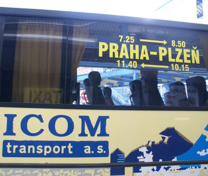 Poměrně krátce je v provozu linka Praha - Plzeň společnosti ICOM transport.