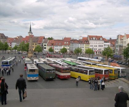 Historicky 1.sraz autobusů Ikarus v Erfurtu  proběhl o víkendu 16.-17.5.2009