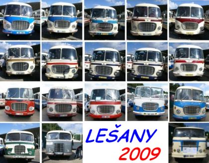 Lešany 2009: Jubilejní 10. sraz autobusů nejen RTO v Lešanech