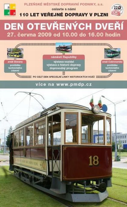 Den otevřených dveří Plzeňského městského dopravního podniku