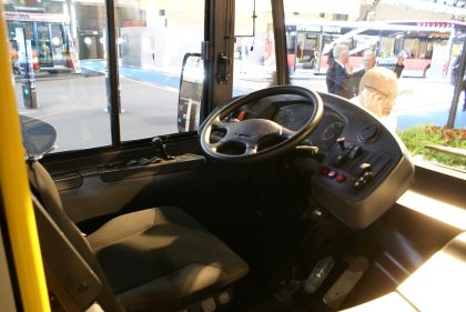 Nové délky autobusu Citea CLE. Také záběry CLE 120 z UITP ve Vídni.
