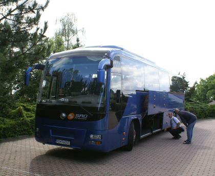Z předváděcích dní Yutong v Čechách. 6.7. Plzeň