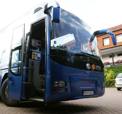 Z předváděcích dní Yutong v Čechách. 6.7. Plzeň