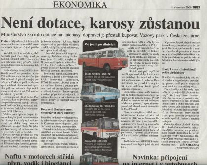 Sobotní MFD se věnuje autobusům ...