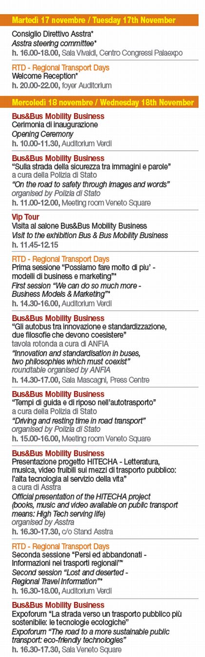 Veletrh BUS & BUS MOBILITY BUSINESS v italské Veroně 18. - 21.11.2009