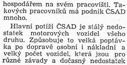 60 let ČSAD:Ze Světa motorů 75 z března 1950. Autobusová doprava pracujících 1.