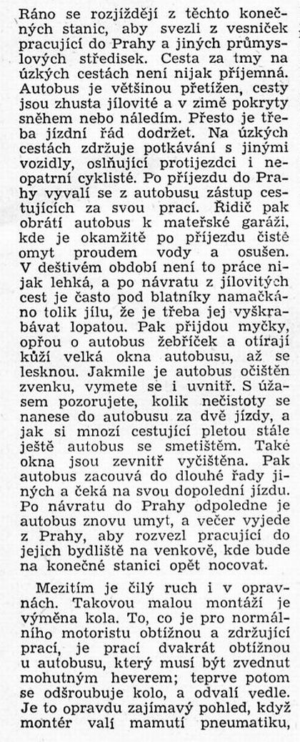 60 let ČSAD:Ze Světa motorů 75 z března 1950.  Autobusová doprava pracujících 3.