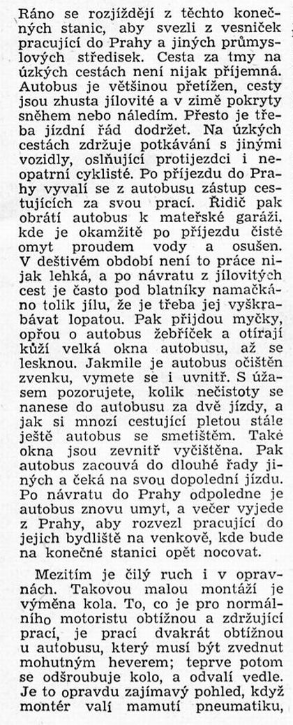60 let ČSAD:Ze Světa motorů 75 z března 1950. Autobusová doprava pracujících 3.