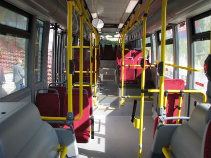 Ze slavnostního uvedení do zkušebního provozu autobusu Scania Omni Link Ethanol,