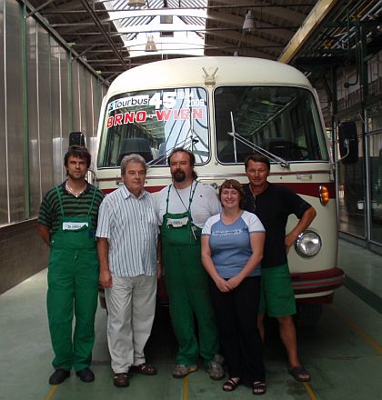 Brněnská Škoda 706 RTO LUX společnosti Tourbus je stále v kondici.