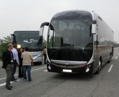 Prezentace tříosého autokaru Irisbus Magelys