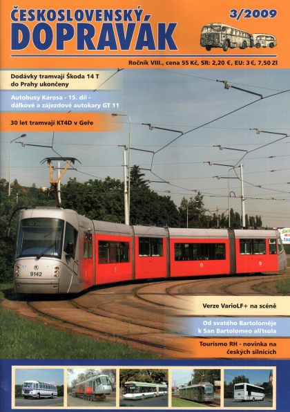 Vyšlo třetí číslo časopisu ČESKOSLOVENSKÝ DOPRAVÁK 2009