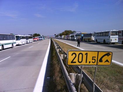 Návštěva  papeže v Brně z pohledu řidiče 'Ešelky'.