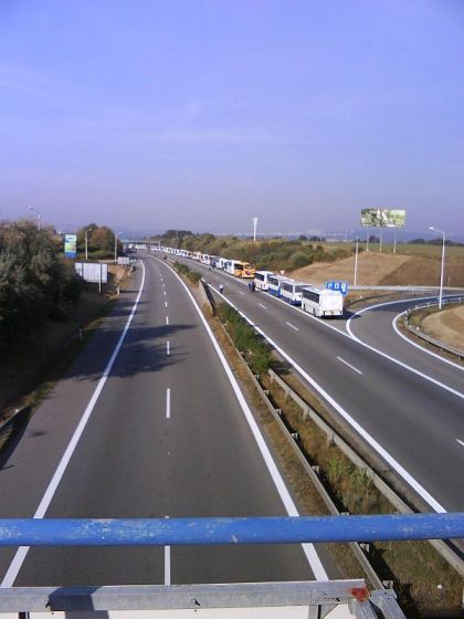 Návštěva  papeže v Brně z pohledu řidiče 'Ešelky'.