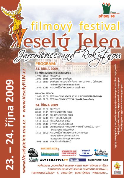 Filmařská skupina Veselý FILM zve na Filmový festival Veselý Jelen 2009