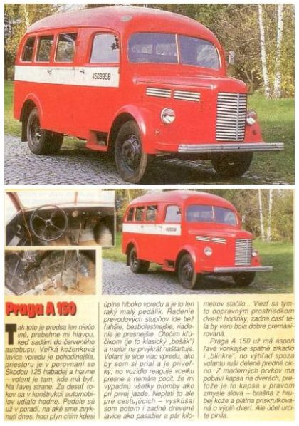 Ze světa nákladních automobilů a autobusů: Ještě jednou Praga A150