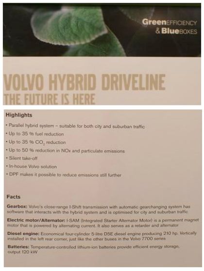 BUSportál CZ na veletrhu BUSWORLD 2009: Z testovací jízdy hybridem Volvo 7700